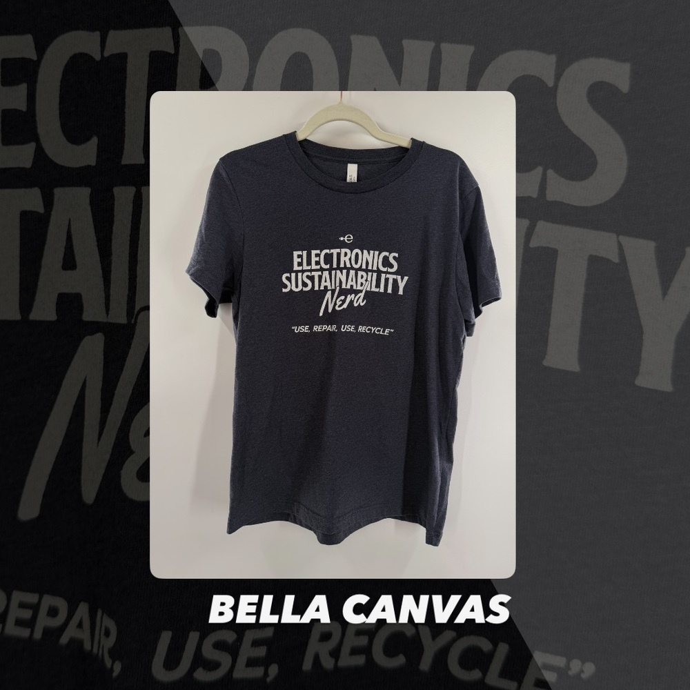 EUC Bella+Canvas Electronics Sustainability Nerd Tee Shirt